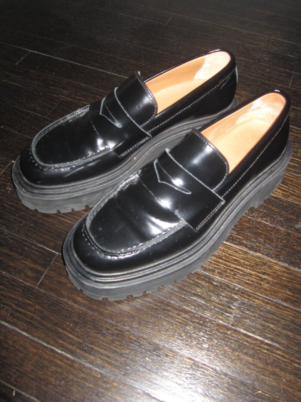 THURSDAY BOOT COMPANY Everyday Black Leather Penny Loafer Women’s 7 1/2 - Picture 4 of 11